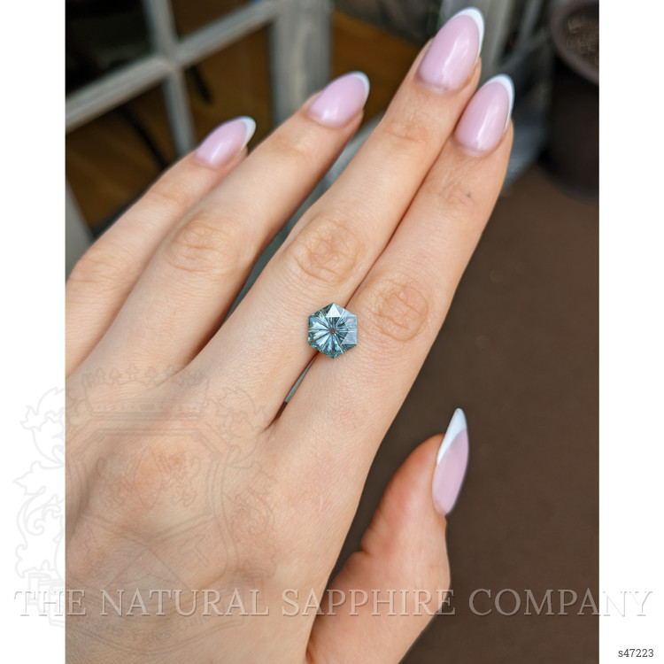 2.56 Ct. Bluish Green Sapphire from Montana