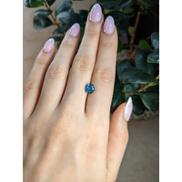 2.39 Ct. Greenish Blue Sapphire from Montana Life Style