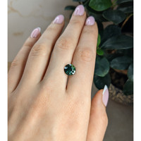 3.65 Ct. Bluish Green Sapphire from Montana Life Style
