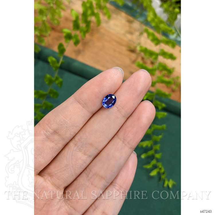 1.43 Ct. Blue Sapphire from Ceylon (Sri Lanka)