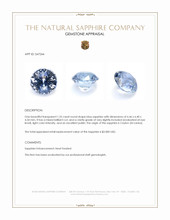 1.35 Ct. Blue Sapphire from Ceylon (Sri Lanka) Appraisal