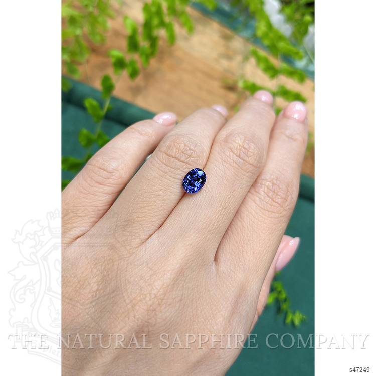 1.56 Ct. Blue Sapphire from Ceylon (Sri Lanka)