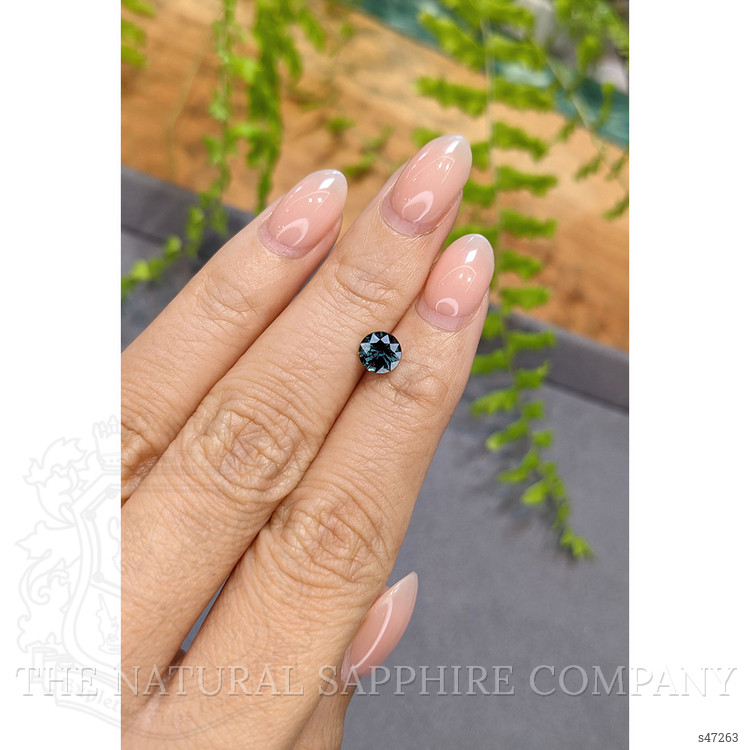 1.10 Ct. Bluish Green Sapphire from Ceylon (Sri Lanka)