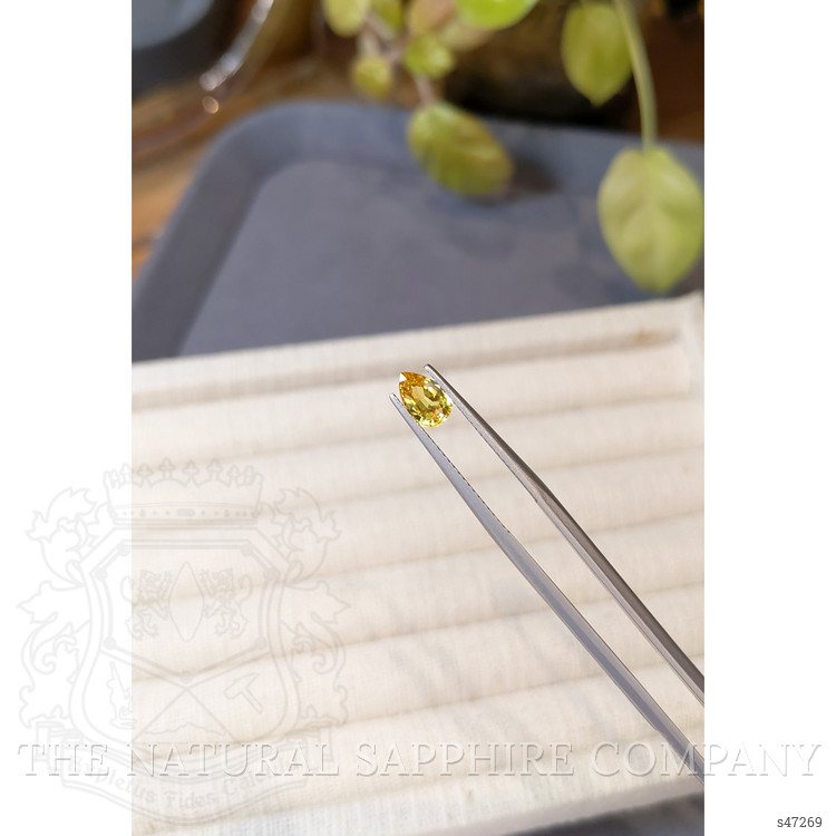 0.99 Ct. Yellow Sapphire from Ceylon (Sri Lanka)