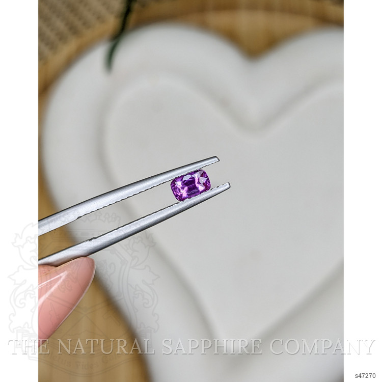 0.45 Ct. Pinkish Purple Sapphire from Ceylon (Sri Lanka)