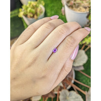 0.45 Ct. Pinkish Purple Sapphire from Ceylon (Sri Lanka) Life Style