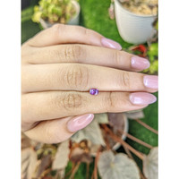 0.45 Ct. Pinkish Purple Sapphire from Ceylon (Sri Lanka) Life Style