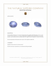1.75 Ct. Blue Star Sapphire from Ceylon (Sri Lanka) Appraisal