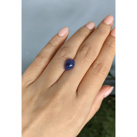 5.08 Ct. Blue Cabochon Sapphire from Ceylon (Sri Lanka) Life Style