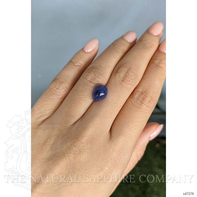 5.08 Ct. Blue Cabochon Sapphire from Ceylon (Sri Lanka)