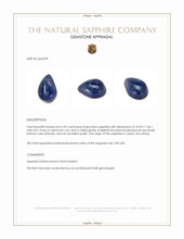 4.39 Ct. Blue Cabochon Sapphire from Ceylon (Sri Lanka) Appraisal
