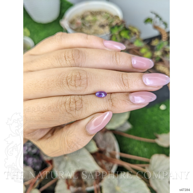 0.89 Ct. Purple Star Sapphire from Ceylon (Sri Lanka)