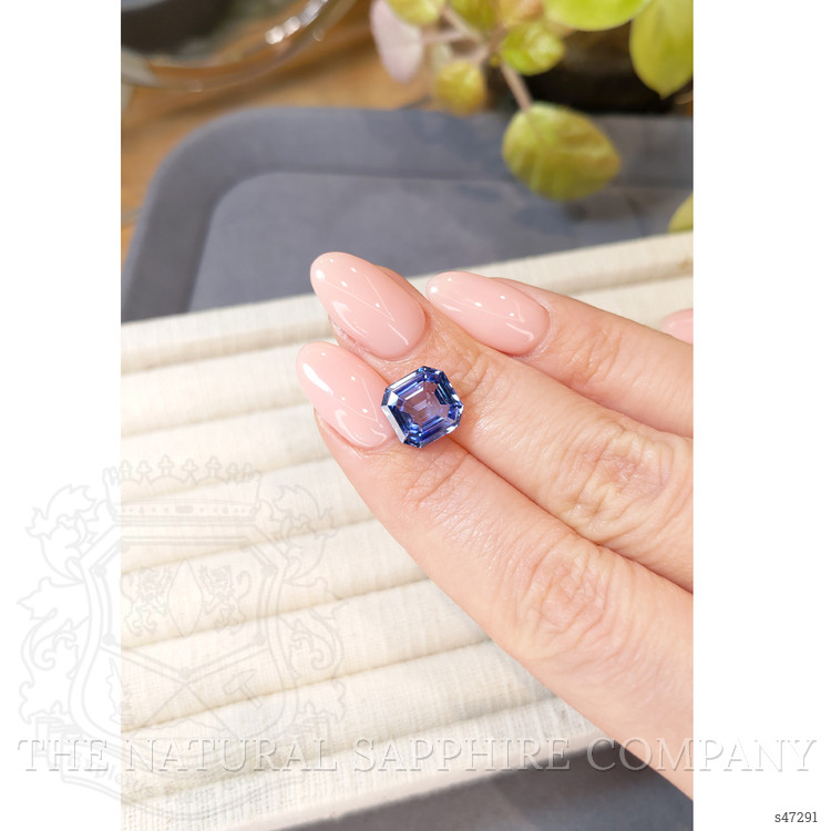 4.81 Ct. Purplish Blue Sapphire from Ceylon (Sri Lanka)