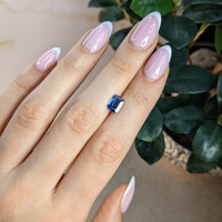 1.58 Ct. Blue Sapphire from Ceylon (Sri Lanka) Life Style