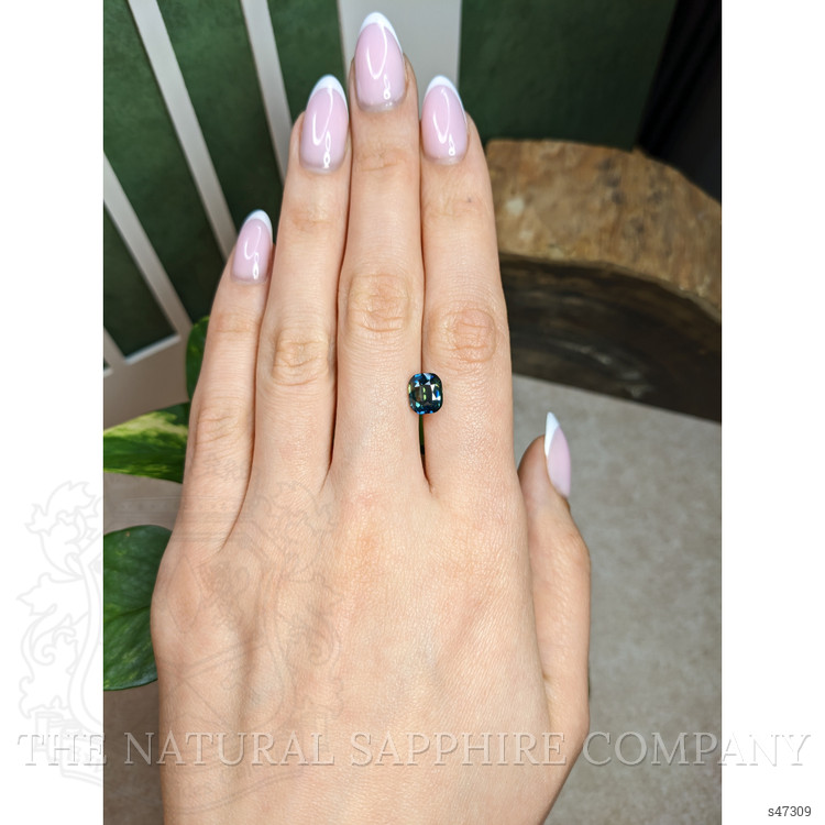 3.15 Ct. Bluish Green Sapphire from Madagascar