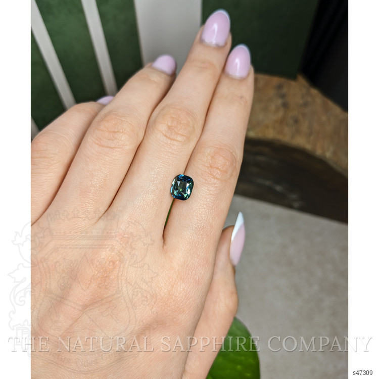 3.15 Ct. Bluish Green Sapphire from Madagascar