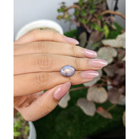7.36 Ct. Purplish Blue Star Sapphire from Ceylon (Sri Lanka) Life Style