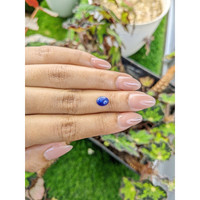 1.20 Ct. Blue Cabochon Sapphire from Ceylon (Sri Lanka) Life Style