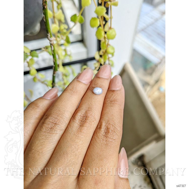 1.15 Ct. Bluish Grey Star Sapphire from Ceylon (Sri Lanka)