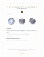 3.66 Ct. Greyish Blue Star Sapphire from Ceylon (Sri Lanka) Appraisal