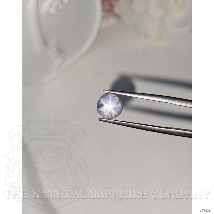 3.66 Ct. Greyish Blue Star Sapphire from Ceylon (Sri Lanka)