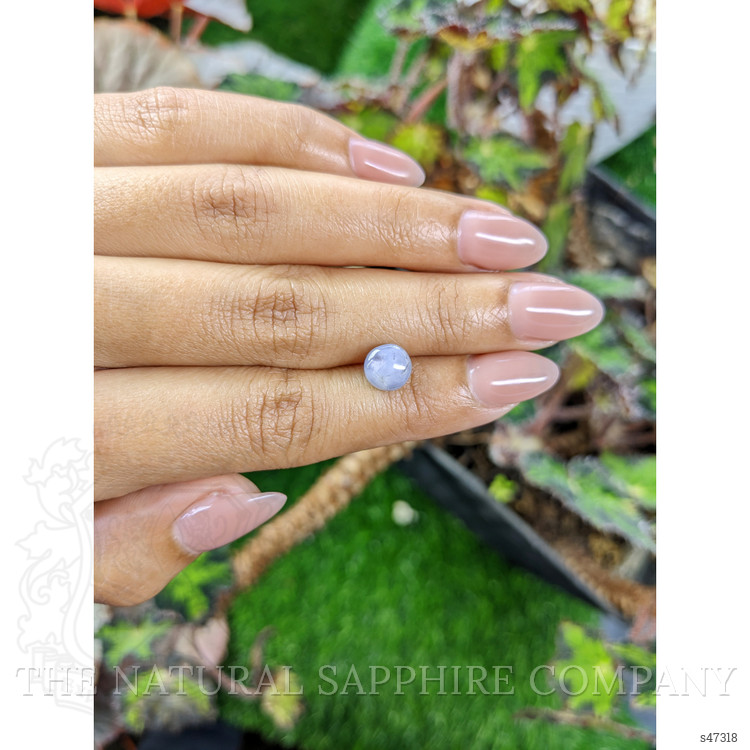 3.66 Ct. Greyish Blue Star Sapphire from Ceylon (Sri Lanka)