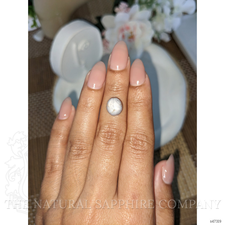 4.90 Ct. Grey Star Sapphire from Ceylon (Sri Lanka)