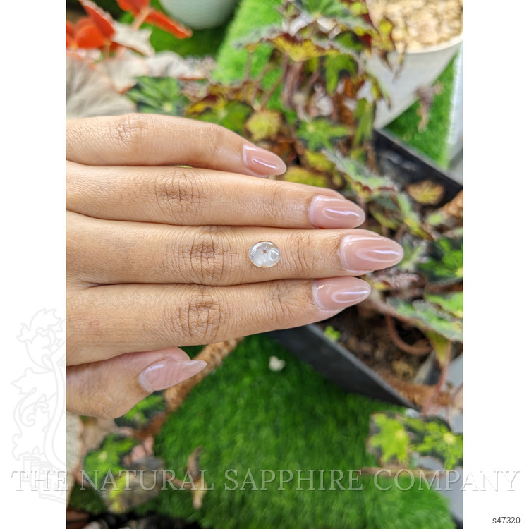 2.40 Ct. Grey Cabochon Sapphire from Ceylon (Sri Lanka)