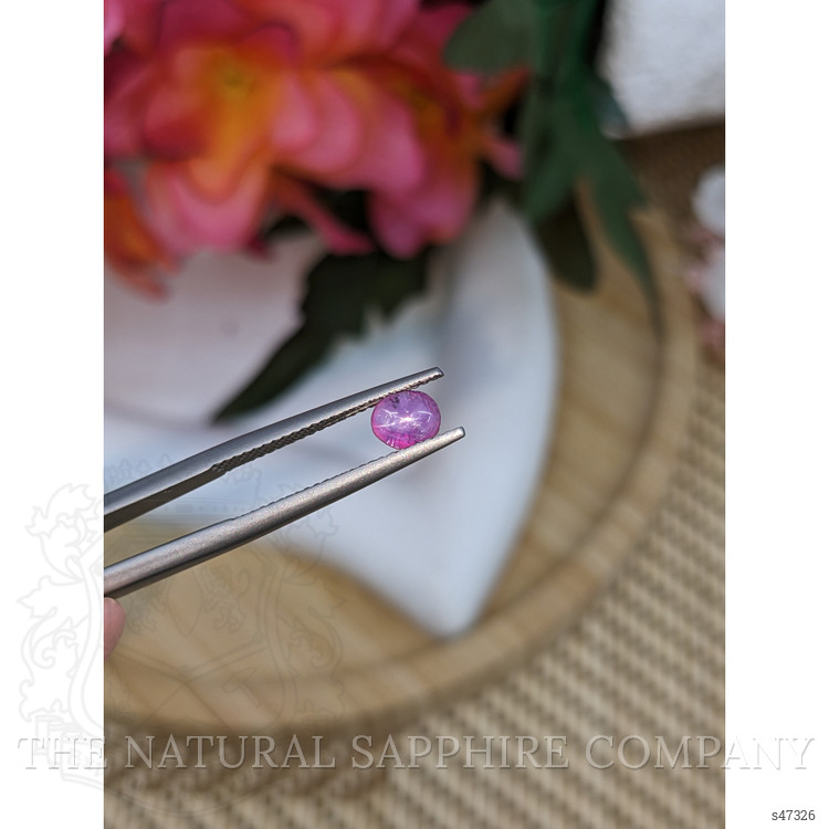 0.93 Ct. Pinkish Purple Star Sapphire from Ceylon (Sri Lanka)