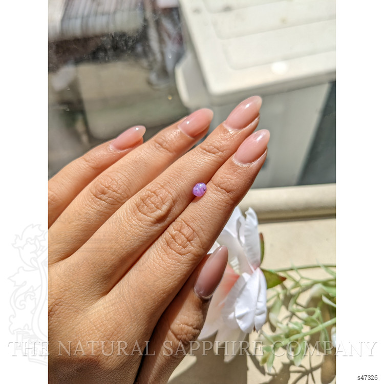 0.93 Ct. Pinkish Purple Star Sapphire from Ceylon (Sri Lanka)