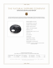 3.09 Ct. Black Cabochon Sapphire from Ceylon (Sri Lanka) Scan Report