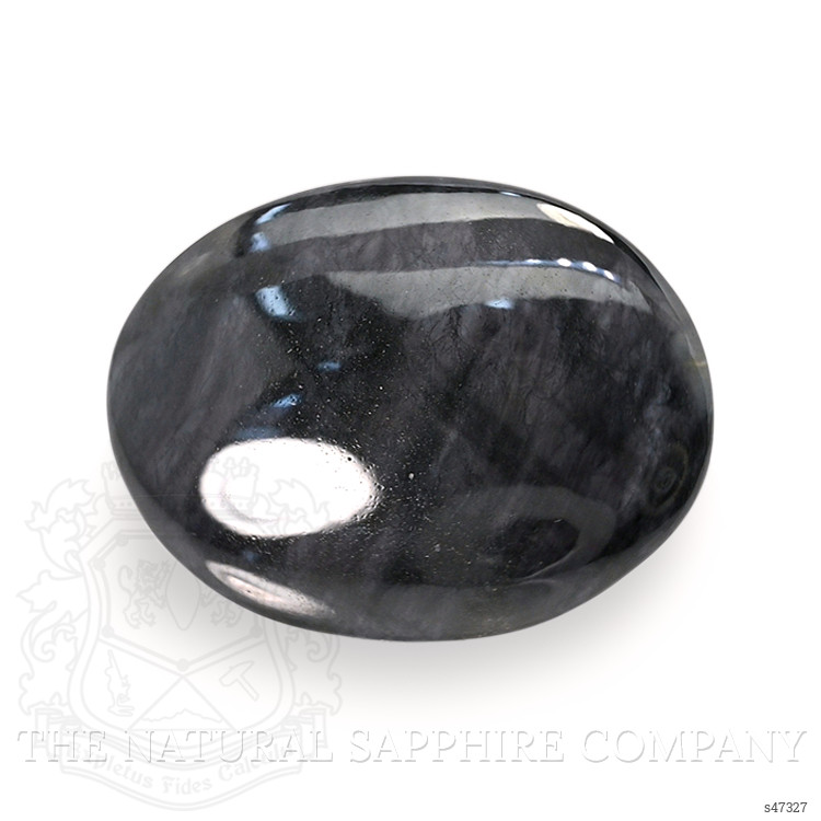 3.09 Ct. Black Cabochon Sapphire from Ceylon (Sri Lanka)