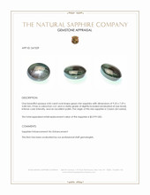 4.06 Ct. Green Star Sapphire from Ceylon (Sri Lanka) Appraisal