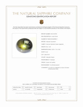 3.24 Ct. Yellowish Green Star Sapphire from Ceylon (Sri Lanka) Scan Report