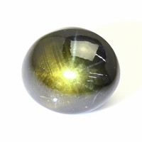 3.24 Ct. Yellowish Green Star Sapphire from Ceylon (Sri Lanka) Video