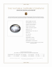 3.94 Ct. Black Star Sapphire from Ceylon (Sri Lanka) Scan Report