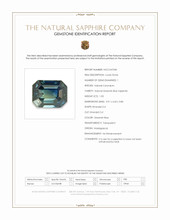 1.03 Ct. Greenish Blue Sapphire from Madagascar Scan Report