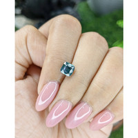 1.51 Ct. Greenish Blue Sapphire from Madagascar Life Style