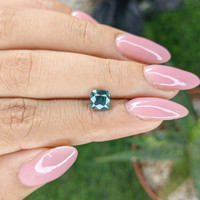 1.51 Ct. Greenish Blue Sapphire from Madagascar Life Style