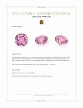 1.09 Ct. Pink Sapphire from Madagascar Appraisal