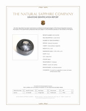 6.33 Ct. Black Star Sapphire from Ceylon (Sri Lanka) Scan Report