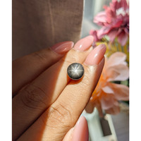 6.33 Ct. Black Star Sapphire from Ceylon (Sri Lanka) Life Style