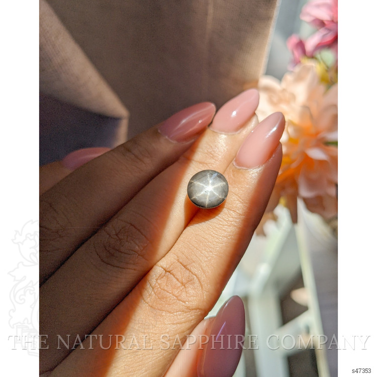 6.12 Ct. Black Star Sapphire from Ceylon (Sri Lanka)