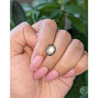5.21 Ct. Black Star Sapphire from Ceylon (Sri Lanka) Life Style