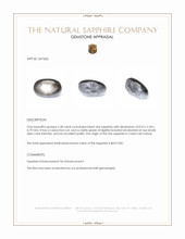 2.28 Ct. Black Star Sapphire from Ceylon (Sri Lanka) Appraisal