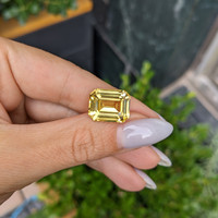 12.33 Ct. Yellow Sapphire from Ceylon (Sri Lanka) Life Style