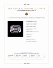 3.99 Ct. White Sapphire from Ceylon (Sri Lanka) Scan Report