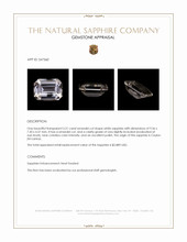 3.21 Ct. White Sapphire from Ceylon (Sri Lanka) Appraisal
