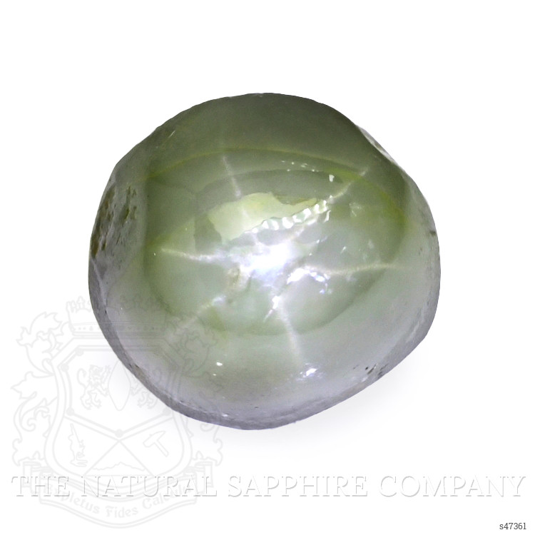 2.86 Ct. Green Star Sapphire from Ceylon (Sri Lanka)