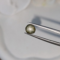 2.86 Ct. Green Star Sapphire from Ceylon (Sri Lanka) Life Style
